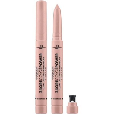Deborah Milano matný vysouvací oční stín v tužce 24ore Color Power 15 Soft Rose 1,4 g