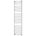 Mexen Mars 1800x500 mm 643W chrome (W110-1800-500-00-01)
