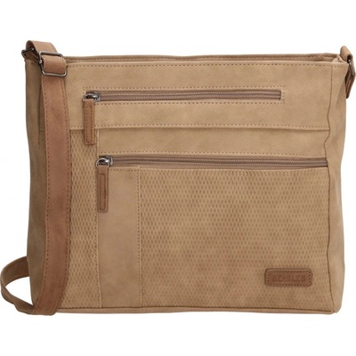 Beagles dvoubarevná crossbody kabelka přes rameno "Melissa" Hnědá