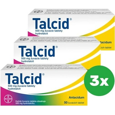 Talcid tbl.mnd. 3 x 50 x 500 mg