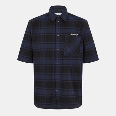 OFF WHITE Рокля OFF WHITE Men's Long-Sleeve Dress Shirt - Blue/Black