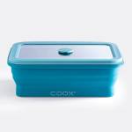 Coox (Германия) Херметическа кутия за храна coox сгъваема (1 л) - синя (coox 10103-132)
