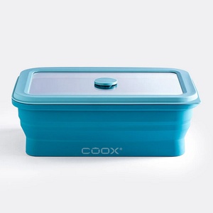 Coox (Германия) Херметическа кутия за храна coox сгъваема (1 л) - синя (coox 10103-132)