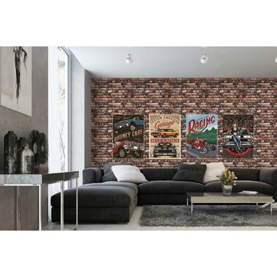 Dimex MA-5-2069 Samolepicí vliesová fototapeta na zeď Vintage plakáty rozměry 375 x 250 cm
