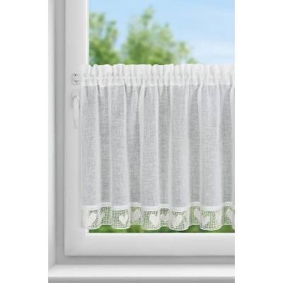 Takoy Záclonka LARI z etamínu, zdobená krajkou 150 x 60 cm-HF-468521 | 150 x 60 cm