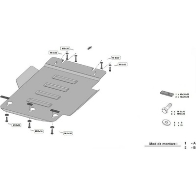 Kryt pod převodovku TOYOTA LAND CRUISER (J7) - Plech - – Hledejceny.cz