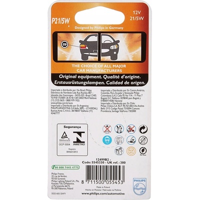 Philips Vision P21/5W BAY15d 12V 21/5W 12499B2 – Zbozi.Blesk.cz