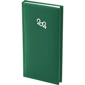  Бележник с дати 8х16 cm книговинил 64 листа Зел (2011023-03-42114)