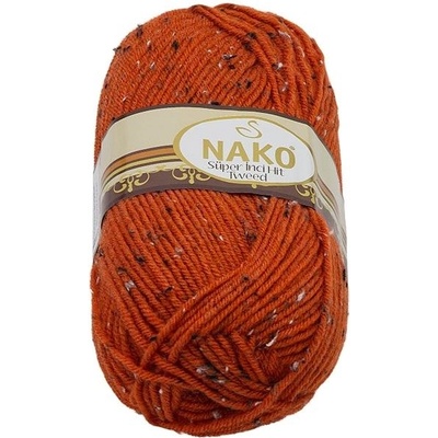 Tweed 100 g – 4081 červená s nopkami