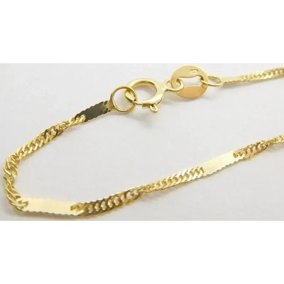 Klenoty Budín Pevný přívěskový zlatý řetízek HK6150