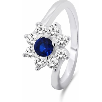 Brilio Silver strieborný prsteň so zirkónmi RI053WB