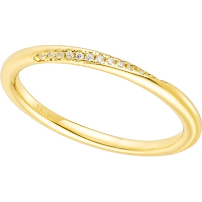 Olivie Stříbrný prstýnek GOLD 8812