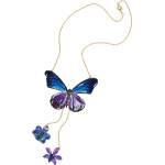 Dannyra Колие на синджир с пеперуда и истински орхидеи Dannyra Jewels