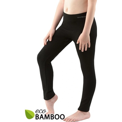 Eco Bamboo dětské legíny dlouhé černá