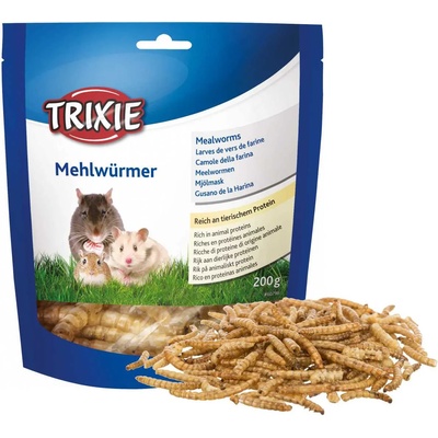 TRIXIE Dried Meal Worms - Сушени брашнени червеи за гризачи 70гр