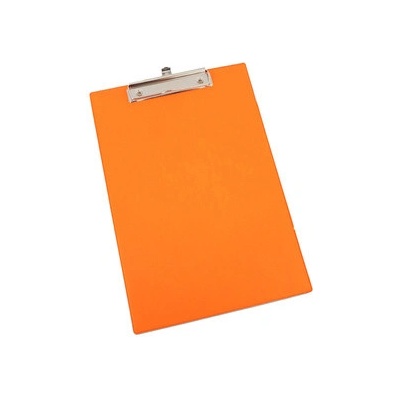 Noki Podložka s klipom Neon PVC A4 oranžová PILOT