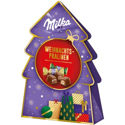 Milka vánoční pralinky v dárkovém stromečku 108 g