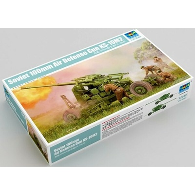 Trumpeter KS19M2 100mm protilietadlové delo 1:35