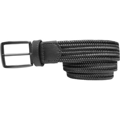 Alberto pánský pásek GURTEL leather Braided černý