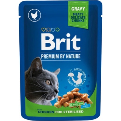 Brit Premium by Nature Sterilised s kuřecími kousky v omáčce 100 g
