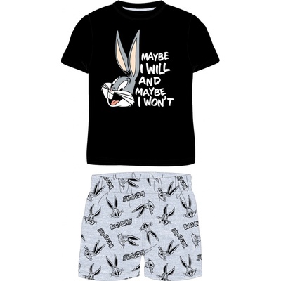 Chlapčenské pyžamo Looney Tunes 5204587 čierna šedý melír