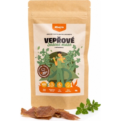 Mlsej.to Vepřové sušené maso s majoránkou 50 g