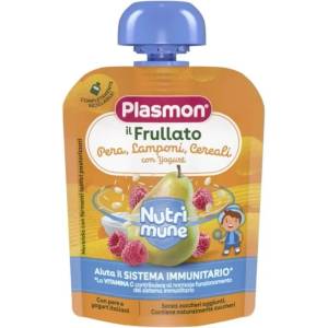 Plasmon Плодова закуска Нутримюн Круша, Малина и Мюсли 85г - topcho-online
