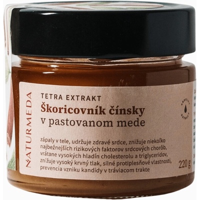 Naturmeda Terapeutický med so škoricou 220 g
