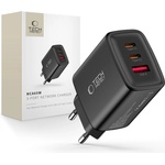 Tech-Protect nca65w-gan 3-port network charger pd 65w / qc3.0 black (5906302336081)