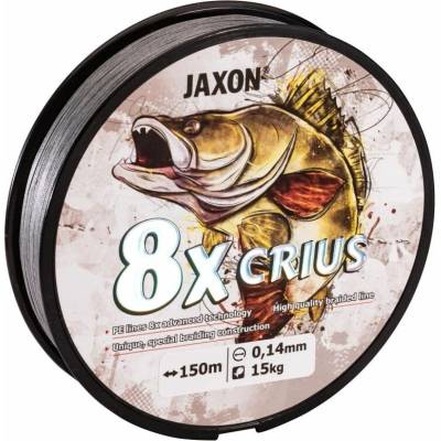 Jaxon CRIUS x8 0,18 mm / 150 m / 19 kg šedá