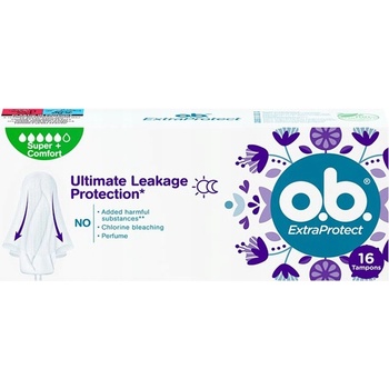 OB tampóny Ultimate Leakage Protection Super + Comfort Super + 16 ks