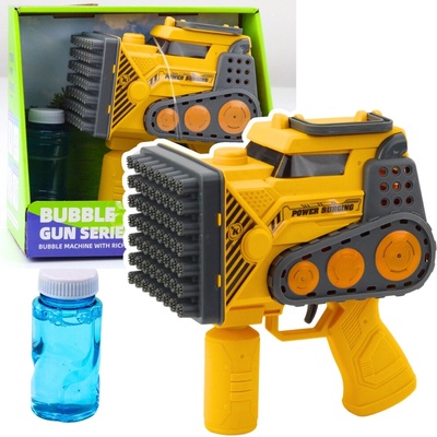 Stavebná pištoľ na bubliny 56 otvorov žltá
