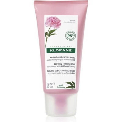 Klorane Peony Soothing Sensitive Hair Scalp Conditioner balzam na vlasy pre citlivú pokožku hlavy 150 ml