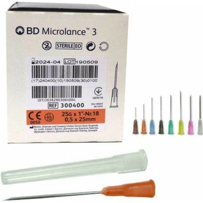 Becton Dickinson (BD) Injekčná ihla BD Microlance 100 ks 0,5 x 25 mm