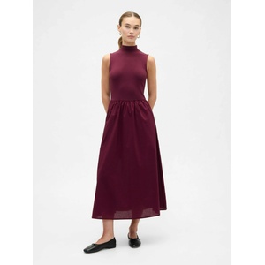 GAP Макси рокля с поплинова пола GAP GAP | Cherven | ЖЕНИ | XXS