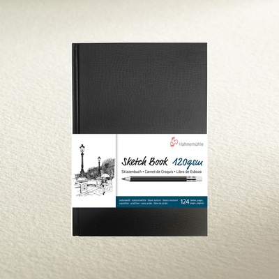 Hahnemühle Skicár A4 na kreslenie Sketch Book knižná väzba 120g/m2 62 listov