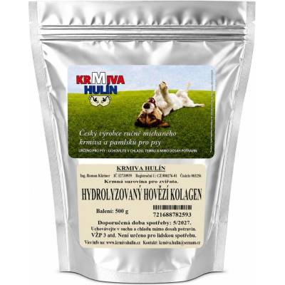 Krmiva Hulín Hovězí kolagen Hydroizolovaný pro psy 500 g