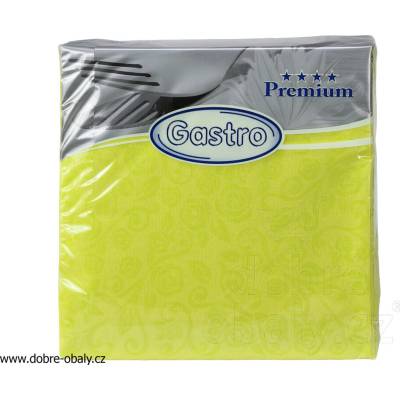 Wimex ubrousky Premium dekor R žlutozelené 50ks 40x40cm