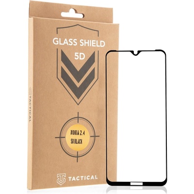 Tactical Glass Shield 5D стъклен протектор за Nokia 2.4 - Черен KP8422 (8422)