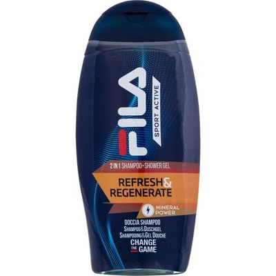 Fila Sport Active Refresh & Regenerate 2in1 Shampoo + Shower Gel от Fila за Мъже Душ гел 250мл