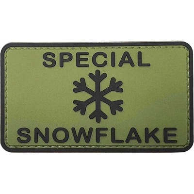 WARAGOD Nášivka 3D SNOW Flake 8.5x5cm
