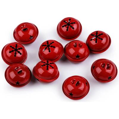 Stoklasa Kovové rolničky Ø35 mm, 40 mm Balení: 10 ks, Varianta: 3 (Ø35 mm) červená 3 (Ø35 mm) červená