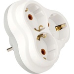 NILSON Трипосочен разклонител Nilson, 3 гнезда, 16А 250V Бял Нилсон (40130101)