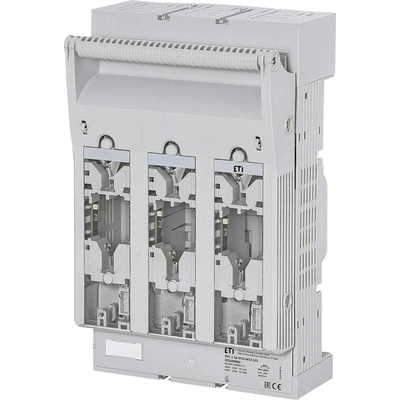 ETI Poistkový odpínač radový KVL-1 3p M10-M10 LED pre poistky NH1 s montážou na panel