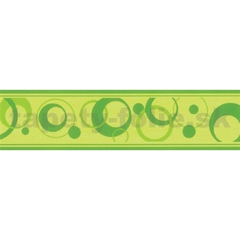 IMPOL TRADE Samolepiaca bordúra bubliny zelené 50026 5 m x 5 cm