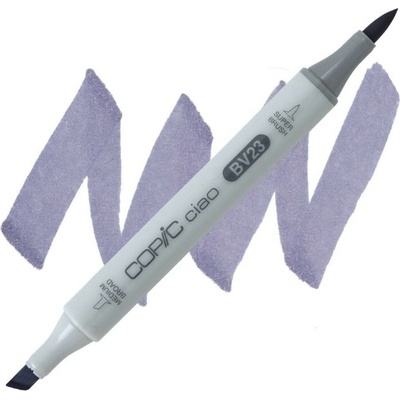 Lihová fixa COPIC Ciao oboustranná Brush & Chisel, Grayish lavender (BV23)