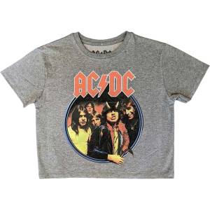 AC/DC Highway To Hell Circle Grey XL Дамски Риза (ACDCCT104LG04)