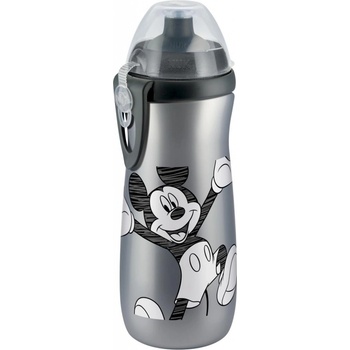 NUK FC Láhev Sports Cup Disney Mickey SI push-pull pítko šedá 450 ml