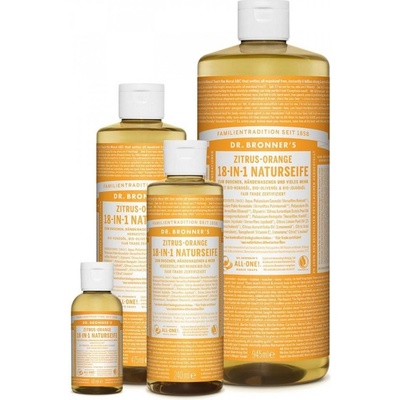 Dr. Bronner’s Citrus & Orange tekuté univerzální mýdlo 475 ml