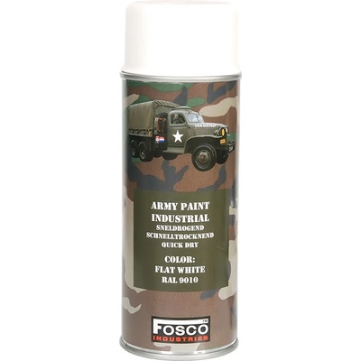 FOSCO barva Army ve spreji 400 ml bílá